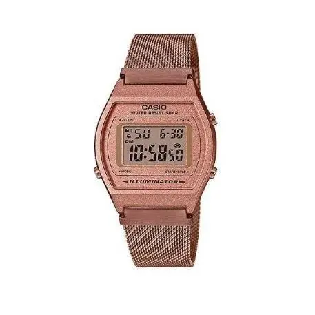 Casio B640WMR-5A Reloj Digital Unisex – Diseño Retro, Pantalla LCD, Resistencia al Agua, Funciones de Alarma y Cronómetro - 1