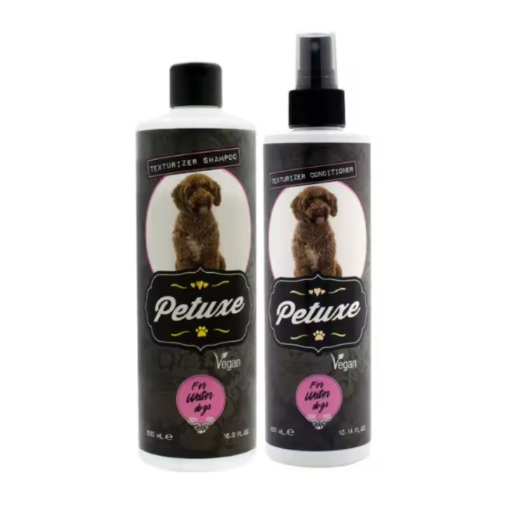 Petuxe Cosmetics Pack Champú y Acondicionador para Perros de Agua Rizado y Ondulado - 1