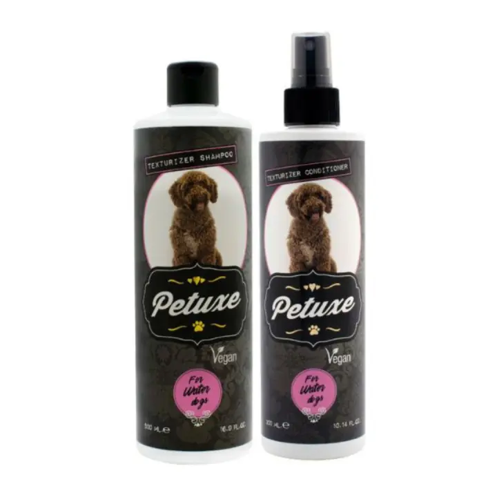Petuxe Cosmetics Pack Champú y Acondicionador para Perros de Agua Rizado y Ondulado - 1