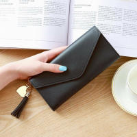 Cartera Larga De Mujer 2025 Moda En Cuero PU Suave Negro Luz Gris Rojo Con Cierre De Cremallera Sección Longitud Clutch Bolsa Moneda - details 4