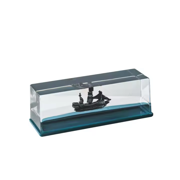 Botella de Deriva de Fluidos para Crucero, Barco Insumergible en una Caja, Decoración de Barco Pirata, Adorno para Oficina y Hogar, Decoración Naútica para Escorio y Coche - 1