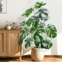 Planta Artificial De Monstera Grande 40-105cm Hojas Verdes De Tortuga Para Decoración De Jardín Y Habitaciones Material Sintético - details 8