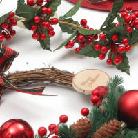 Guirnalda Decorativa De Pino Artificial De 180cm Con Conos Y Ramas Para Navidad Fiesta Bodas Y Ornamento De Pared De Chimenea Y Escaleras - details 3