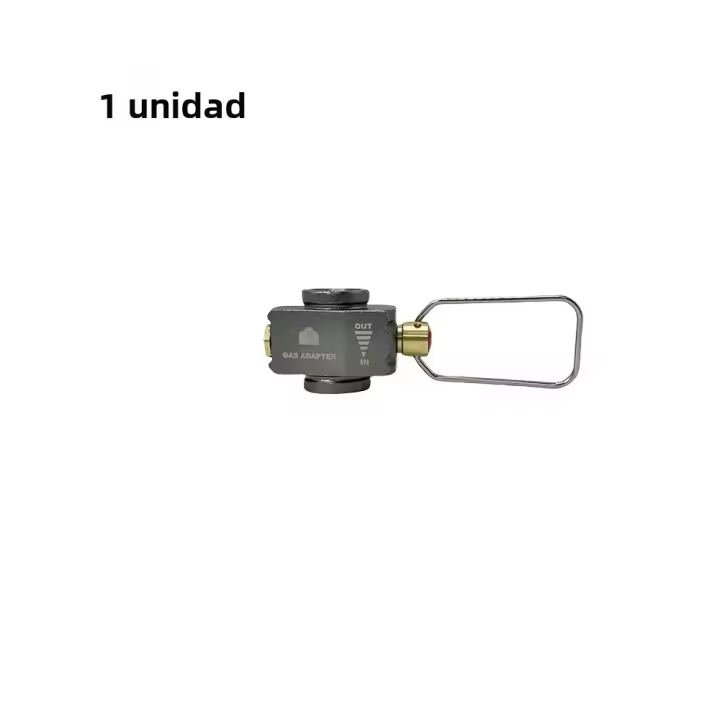 Adaptador De Convertidor De Gas Butano Para Camping Tanque Interchangeable Ahorro De Gas Shifter Refill Adaptador Plano Material De MetalTitanio - 1