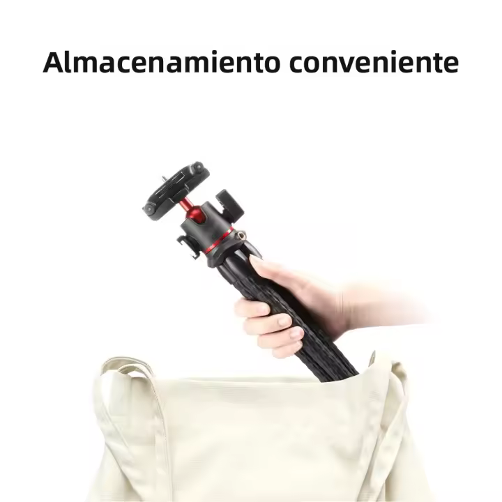 Trípode De Octopus Flexible Mini Con Montura De Hielo Cabeza De Balón Giratoria 360 ° Soporte De Carga Máx. 2KG Placa Rápida Para Cámara DSLR Mirrorless System Video Y Smartphones - 1