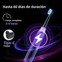 Cepillo De Dientes Eléctrico Con 6 Modos Y 4 Cabezas De Repuesto Ultrasonido Limpieza Oral Recargable USB Impermeable Para Adultos - details 17