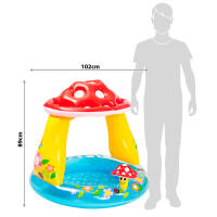 Piscina Hinchable Bebé Infantil Intex Isla Tropical, Champiñon - details 1