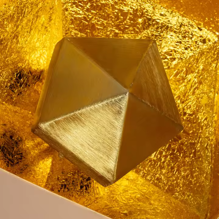 Ledkia Lámpara de Mesa Metal Gold Elia Beige - 1