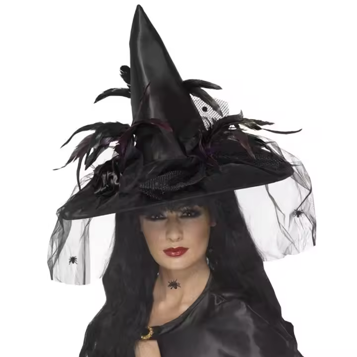 Sombrero Bruja Deluxe (Smiffys) - 1