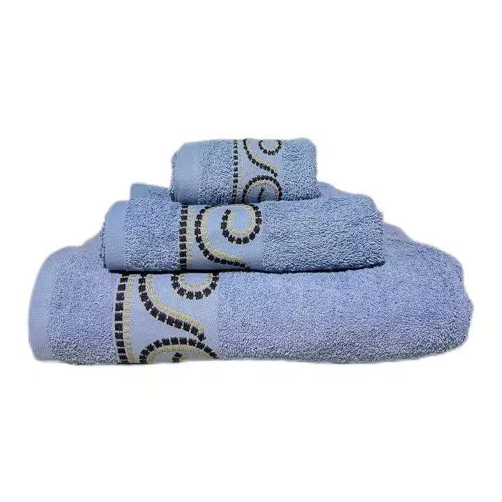 ILOVEHOME - Juego de Toallas de Baño 100% Algodón 450G - Set de 3 Piezas en Colores Variados , Incluye una toalla de tocador (30x50cm), una toalla de lavabo (50x100cm) y una toalla de sábana (100x150cm) - 1