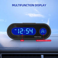 Reloj De Coche Digital Con Termómetro 2 En 1 Luminoso LCD Accesorios De Estilo Para El Coche Pantalla Digital De Tiempo Y Temperatura - details 3