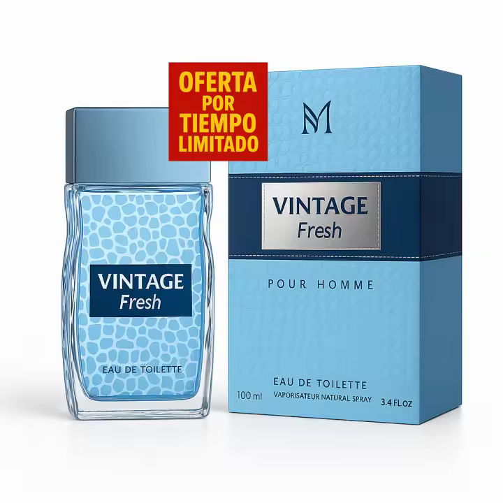 Vintage Fresh Eau de Toilette para hombre 100ml Montage Brands Fragancia inspirada en otros perfumes Pour Homme Colonia - 1