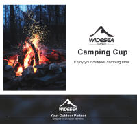 Taza De Camping Widesea De Aluminio Plegable Para Exterior Cocina Picnic Viajes Senderismo No Desechable Soporta Agua Hervida - details 4