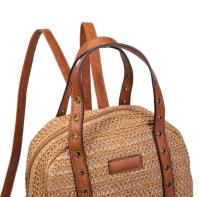 Mochila de Cuero PU y Papel de Rafia – Estilo Boho Chic para Primavera 2025| Disponible en dos colores - details 3