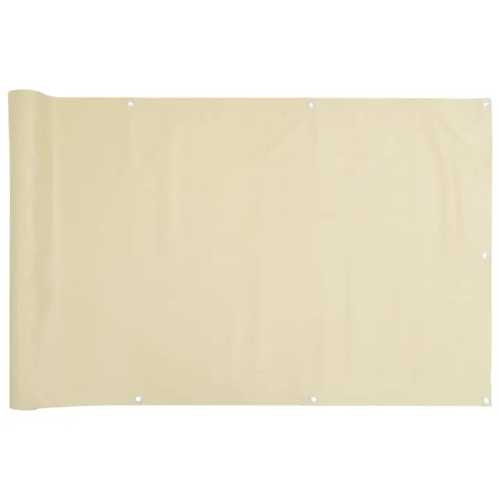 Pantalla DE PRIVACIDAD DE Balcón PVC crema 600x75 cm - 1