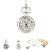 Reloj De Bolsillo Cuarzo Vintage Moda Para Mujer Collar De Cadena Con Florales Huecos Pendiente Reloj De Arena Para Regalos De Fiesta - details 9