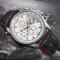 Reloj De Cuarzo Para Hombre PAGANI DESIGN 2024 Moda Militar Con Movimiento De Lujo Cuero Resistente Al Agua Y Al Choque Pantalla Retroiluminada Y Fecha Rattrapante - details 0