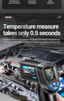ANENG TH104 Gun Termómetro Infrarrojo Portátil -50~550℃ Con Sensor De Láser Y Pantalla VA Medidor De Temperatura Térmico Imagen Térmica Herramienta Pyrometer - details 3