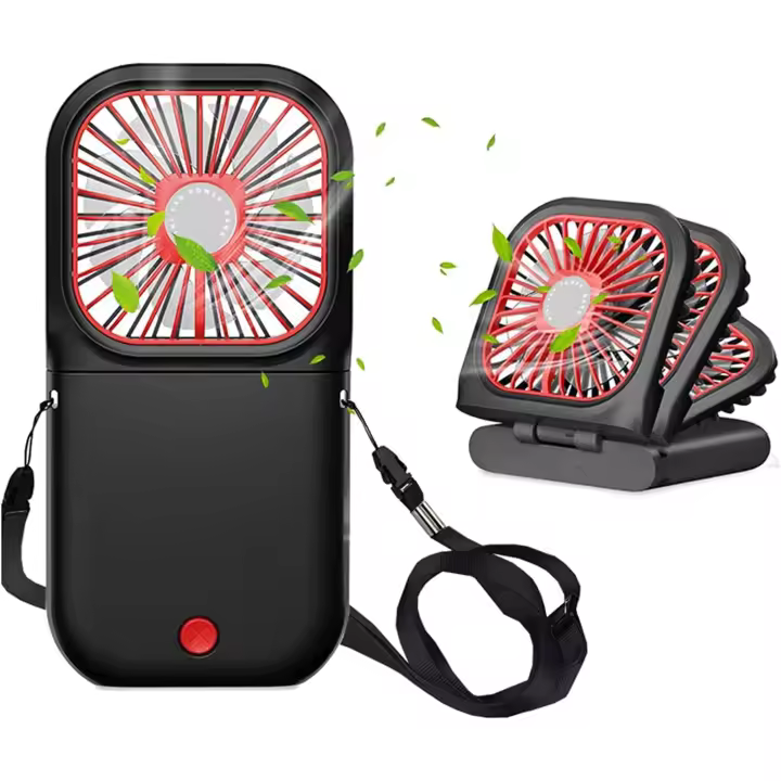 Tienda BIT Mini Ventilador Portátil USB Recargable - 7 Aspas - 3 Velocidades - 1