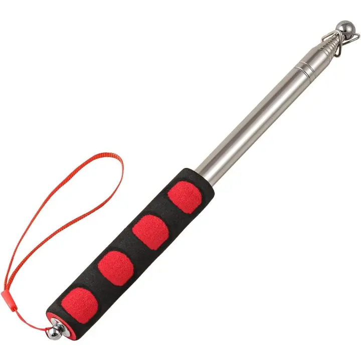 Mestiles telescopópicos de mano con abrazaderas, mástil portátil, de extensión, Guía de viaje, Dot de mástil, Rojo - 1