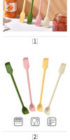 Mini Cuchara De Silicona Doble Final 2 En 1 Espátula Para Jarra De Mermelada Y Cosméticos Set De Cucharas Ecológicas Para Hornear Y Pastry - details 1