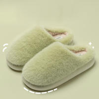 Pantuflas De Algodón Talla Grande Para Parejas Invierno Antideslizantes Con Suela Gruesa Y Cubierta De Dedos Cómodas Y Cálidas Para Hombres Y Mujeres Pantuflas De Interior Estilo Casual - details 10