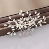 Peine De Boda Dorado Y Plateado Con Perlas Falsas Y Cristales Rhinestone Combinado De Cabello Para Novia Accesorio De Cabeza Para Adultos - details 4