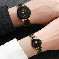 Reloj De Pulsera De Acero Inoxidable Para Parejas Reloj De Cuarzo Para Mujer Reloj De Negocios Para Hombre Moda Casual Sin Dial - details 2