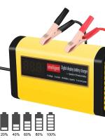Cargador De Batería De Coche Automático Completo 2A Recarga Rápida 3 Etapas Para Baterías De Ácido Plomo AGM GEL Con Pantalla LCD Digital - details 4