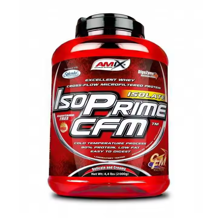 Amix Nutrition IsoPrime CFM 2 Kg.  Proteína Aislada de Suero de Leche al 90% de pureza  . Aumento de masa muscular y recuperación. Ideal para definición muscular - 1