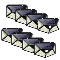 Iluminación Solar Exterior 100LEDs Luz De Pared Para Jardín Y Patio Iluminación Guida Del Hogar Super Brillante Instalación Auto-Contenida - details 11