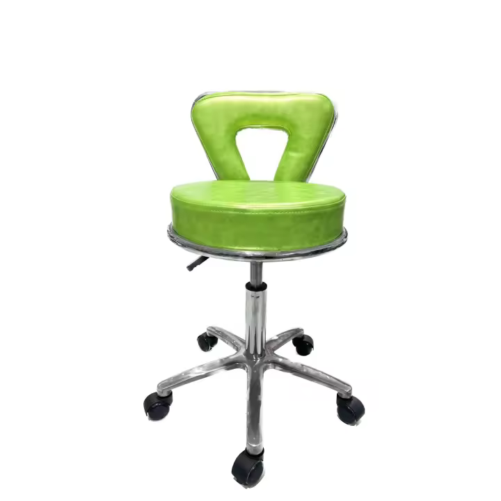 TABURETE CON RESPALDA PARA COSMETICO,SALON,MANICURA,PEDICURA Y ESTETICA - 1