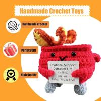 Muñeco De Crochet Divertido Para Decoración De Hogar Y Piso Estilo Moderno Regalo De Navidad Ornamento De Textil Y Fibra - details 10