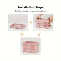 Cesta De Almacenamiento De Estilo Japonés Plegable Y Stackable Para Picnic Al Aire Libre Cesta De Mano Ecológica Para Primavera - details 1