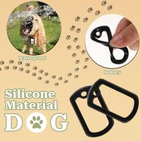 Silenciadores De Etiquetas Para Perros De Silicona 10-20Pcs Casco De Goma Para Collares De Mascotas Reducción De Ruido Y Protección De La Etiqueta Militar - details 0