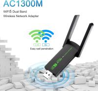 Tarjeta de Red inalámbrica sin controlador de 1300 M, computadora de esritorio USB, receptor y transmisor de Doble banda 5G - details 1