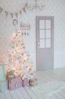 MEJORADA Árbol de Navidad Blanco Artificial Abeto Extra Relleno de Hoja Espumillón 150-240cm Arboles C/Soporte Metálico - details 5