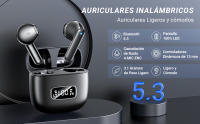 Auriculares Inalámbricos, 2025 Auriculares Bluetooth 5.3, 4 Micrófonos de Alta Definición, Reducción de Ruido ENC, Pantalla LED, 40 Horas Reproducción,IPX7 Impermeable - details 0