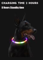 Collar LED Para Perros Y Gatos Con USB 3 Modos Luz Brillante Prevenimiento De Pérdida Accesorios Para Mascotas Collar Luminoso Para Perros - details 0