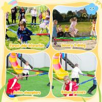 Banda Elástica Arco Iris De Tela Para Correr Y Juegos De Equipo Al Aire Libre Equipo De Entrenamiento Físico Para Jardín De Infantes Y Deportes Para Niños - details 3