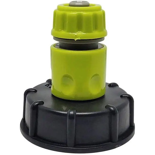 Adaptador de grifo de tanque IBC Conector de manguera de jardín Adaptador de manguera de agua de plástico Reemplazo de manguera - 1