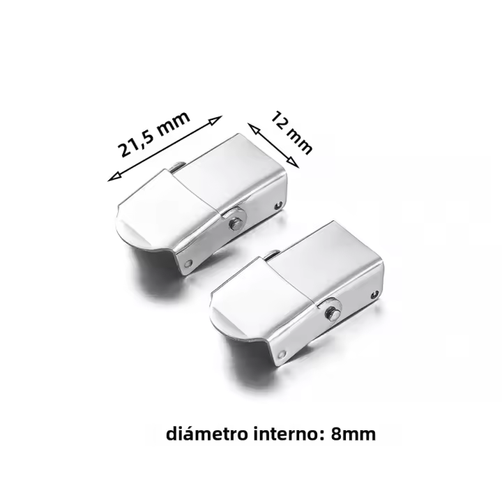 5pcs Abrazaderas De Acero Inoxidable Para Pulseras De Cuero Y Silicona Hebillas De Reloj Herrajes Para Joyería DIY - 1