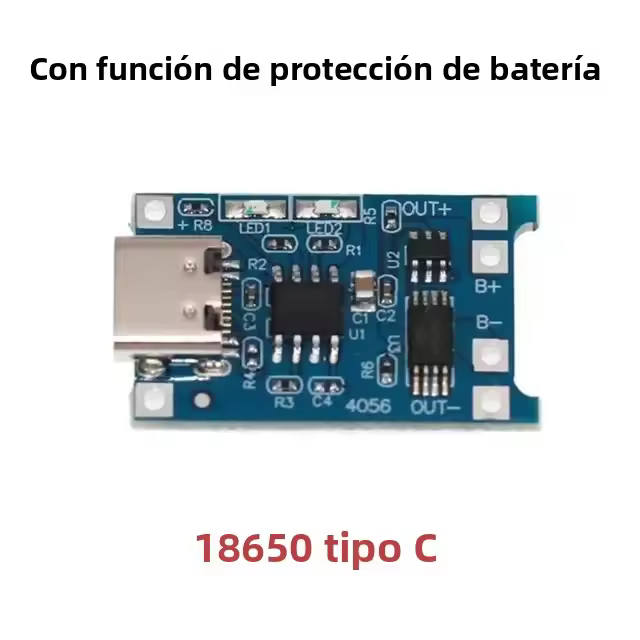 modulo De Carga De Batería De Litio 18650 TP4056 Tipo-C Micro Mini 5V1A 1A Doble Función Protección Y Carga Accesorio Para Baterías Li-ion - 1