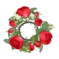 Anillo De Vela Para Coronas Artificiales De Flores Verdeza Rosa Decoración Para Sala De Estar Puerta Mesa Pascua - details 7