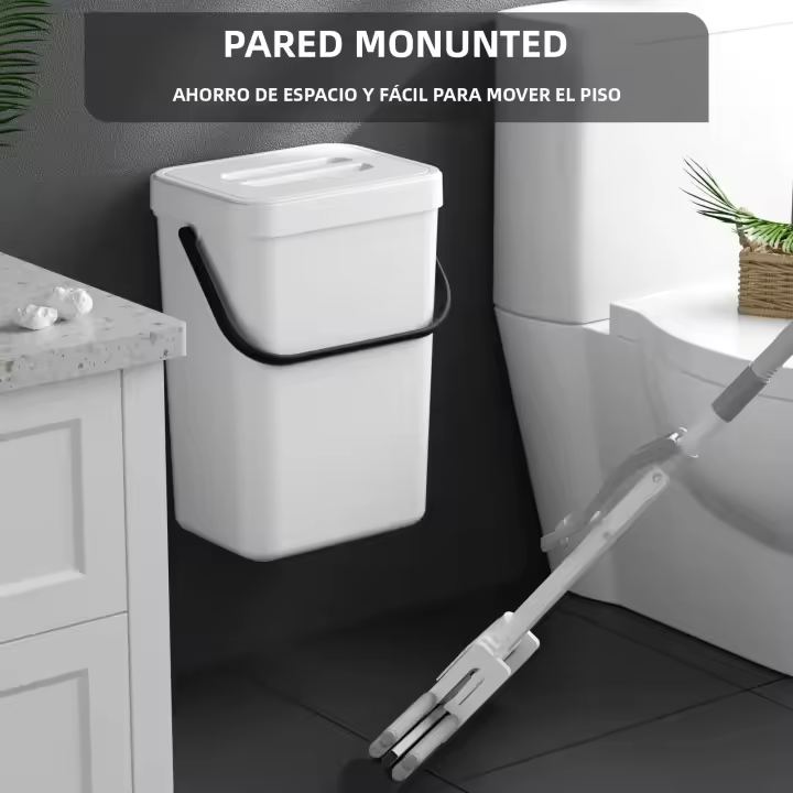 Bandeja De Basura Para Cocina Pequeña Con Tapa Y Odor-Free Contenedor Ecológico Para Residuos De Alimentos Soporte Para Pared - 1