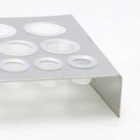 Soporte Para Tinta De Tatuaje Con 21 Orificios Accesorio De Maquillaje Color Aleatorio Herramienta De Tatuaje Contenedor De Pigmento Acero Inoxidable - details 3