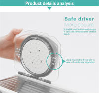 LMETJMA Slicercito De Verduras Ultra Afilado Corte De Alimentos Ajustable Espesor Diferente KC0450 Herramienta De Cocina - details 13
