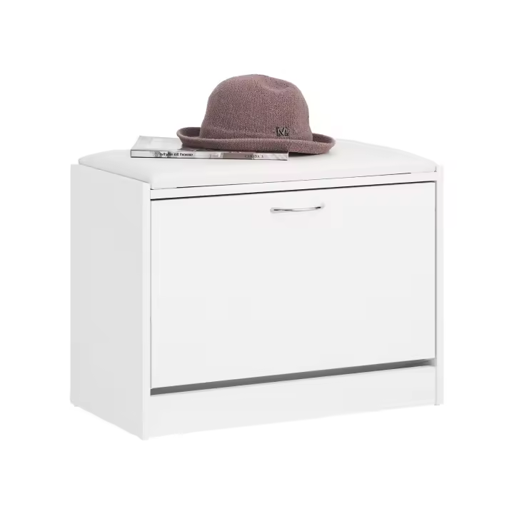 SoBuy Banco Zapatero con 1 Solapa Banco de almacenamianto con cojín Acolchado FSR16 ES - 1