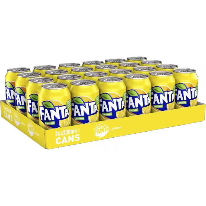 24 Latas De FANTA NARANJA / FANTA LIMON ZERO, NESTEA LIMON, CAJA 24Unidades lata 33cl / 330ml, Bebida Nacional, Envio Desde España - 1