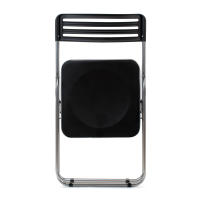 Set de 2 Sillas Plegables The Secret Home - Metal y PVC - Negro - Cómodas y Resistentes - Ideal para Cocina, Salón, Terraza - details 3